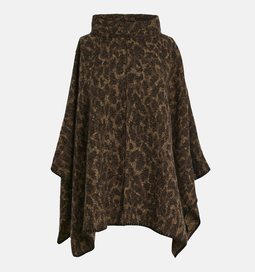Vila Pauline Leopard Bruine Poncho voor dames (361346)