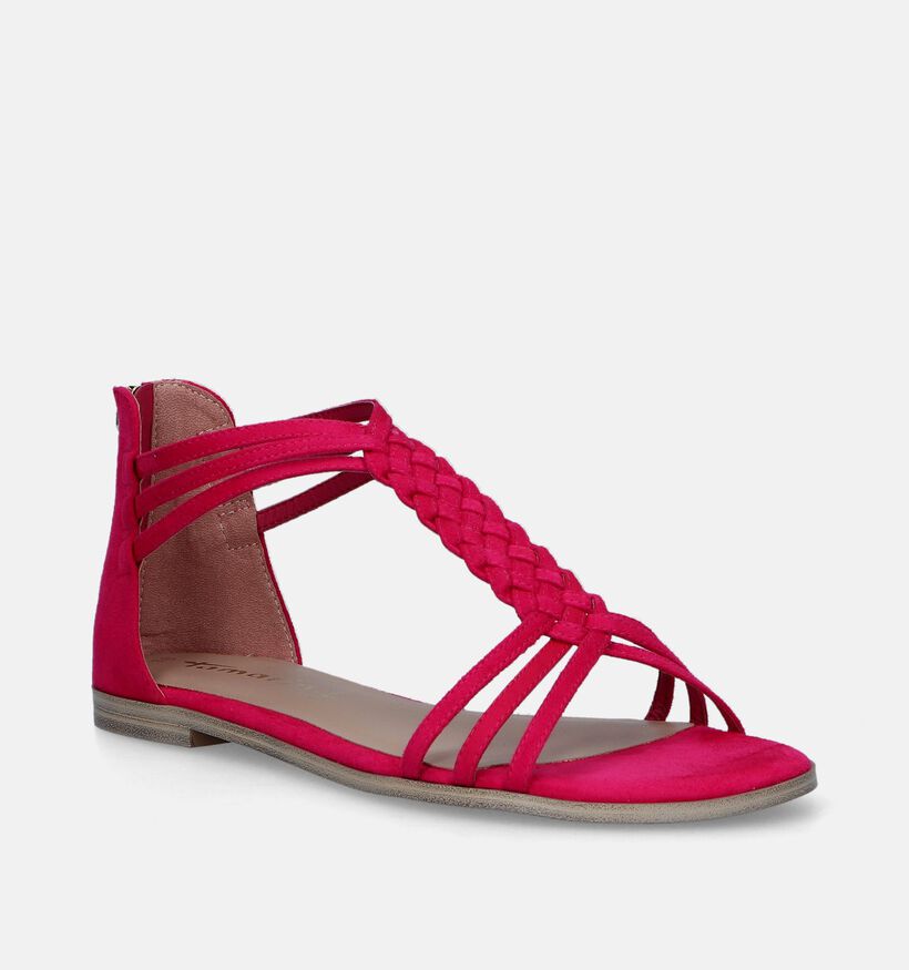 Tamaris Sandales avec talon fermé en Fuchsia pour femmes (338262)