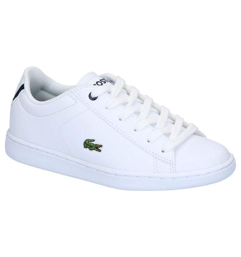 Lacoste Carnaby Evo Witte Veterschoenen in leer (289809)