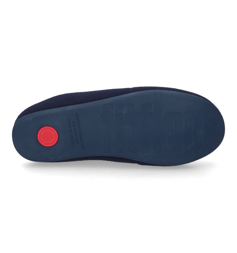 FitFlop Chrissie Li Hause Pantoufles en Bleu pour femmes (313555)