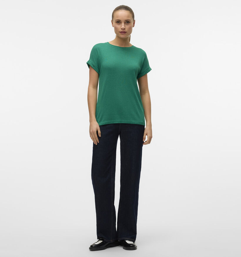 Vero Moda Brianna Groen Basic T-shirt voor dames (352168)