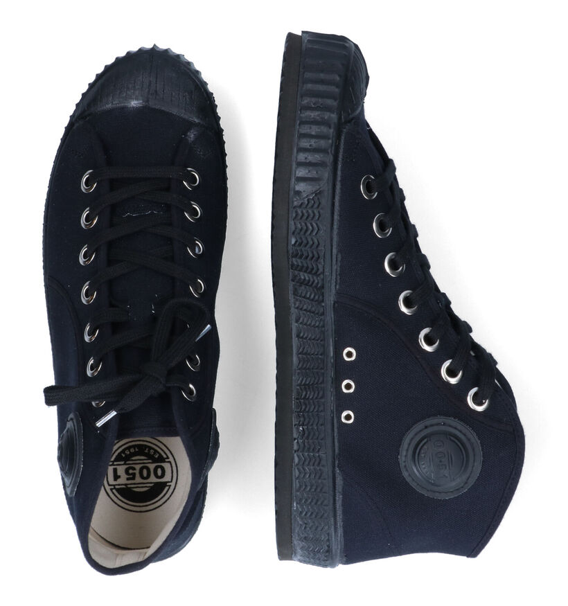 0051 Zwarte Sneakers in stof (317468)