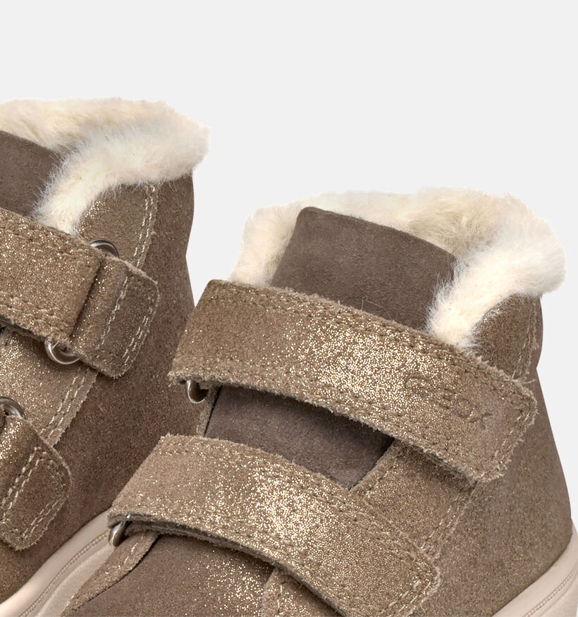 Geox Nashik Waterproof Bronzen Sneakers voor meisjes (361912) - geschikt voor steunzolen