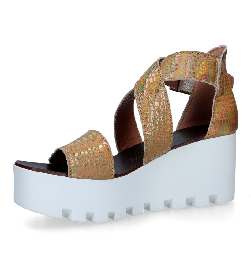 Sweet Lemon Subway Gouden Sandalen voor dames (325506)