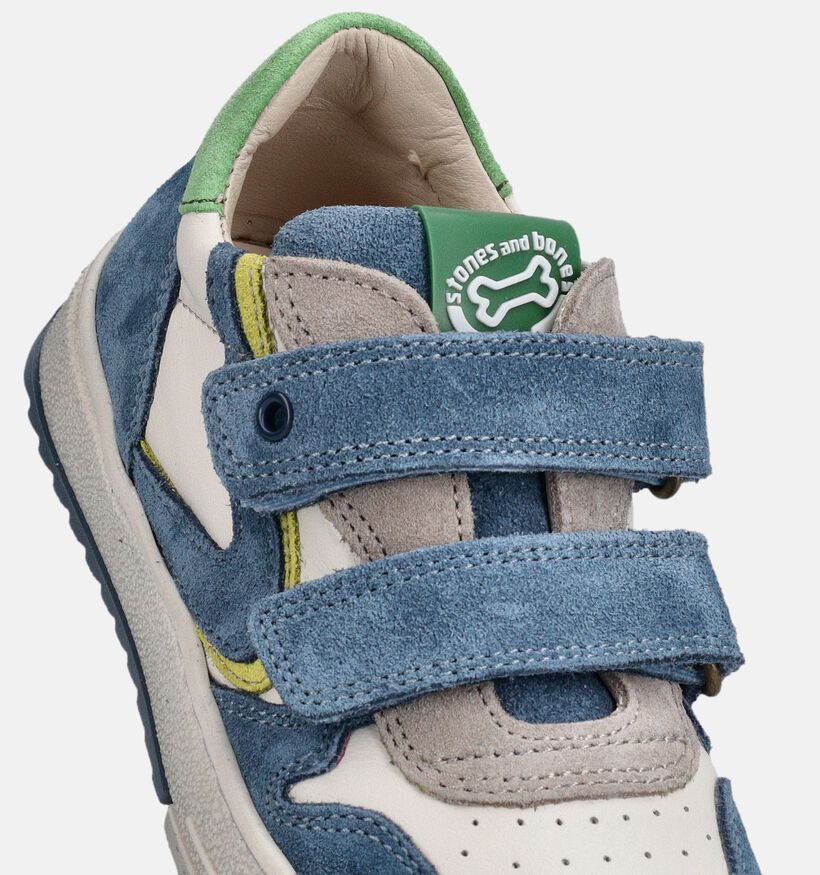 STONES and BONES Party Baskets basses en Bleu pour gar&ccedil;ons (369626) - pour semelles orthop&eacute;diques