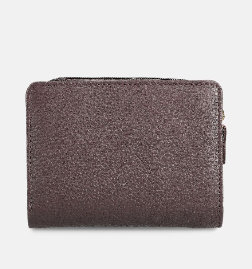Crinkles Bordeaux Portemonnee met Rits voor dames (381748)