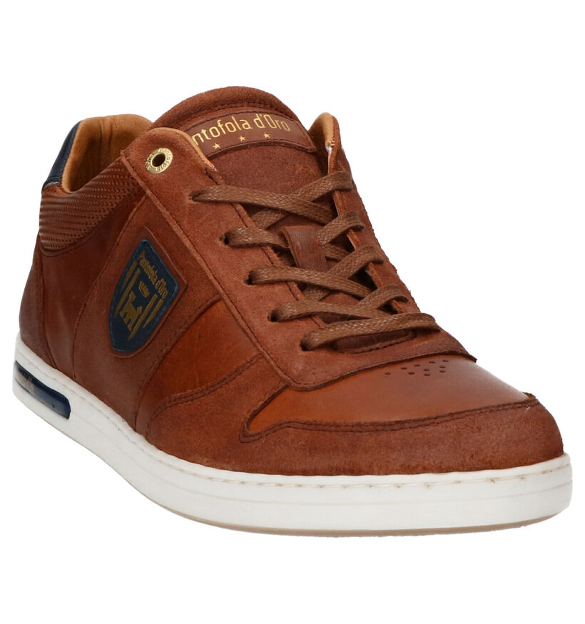 Pantofola d'Oro Milito Chaussures à lacets en Cognac pour hommes (305441) - pour semelles orthopédiques