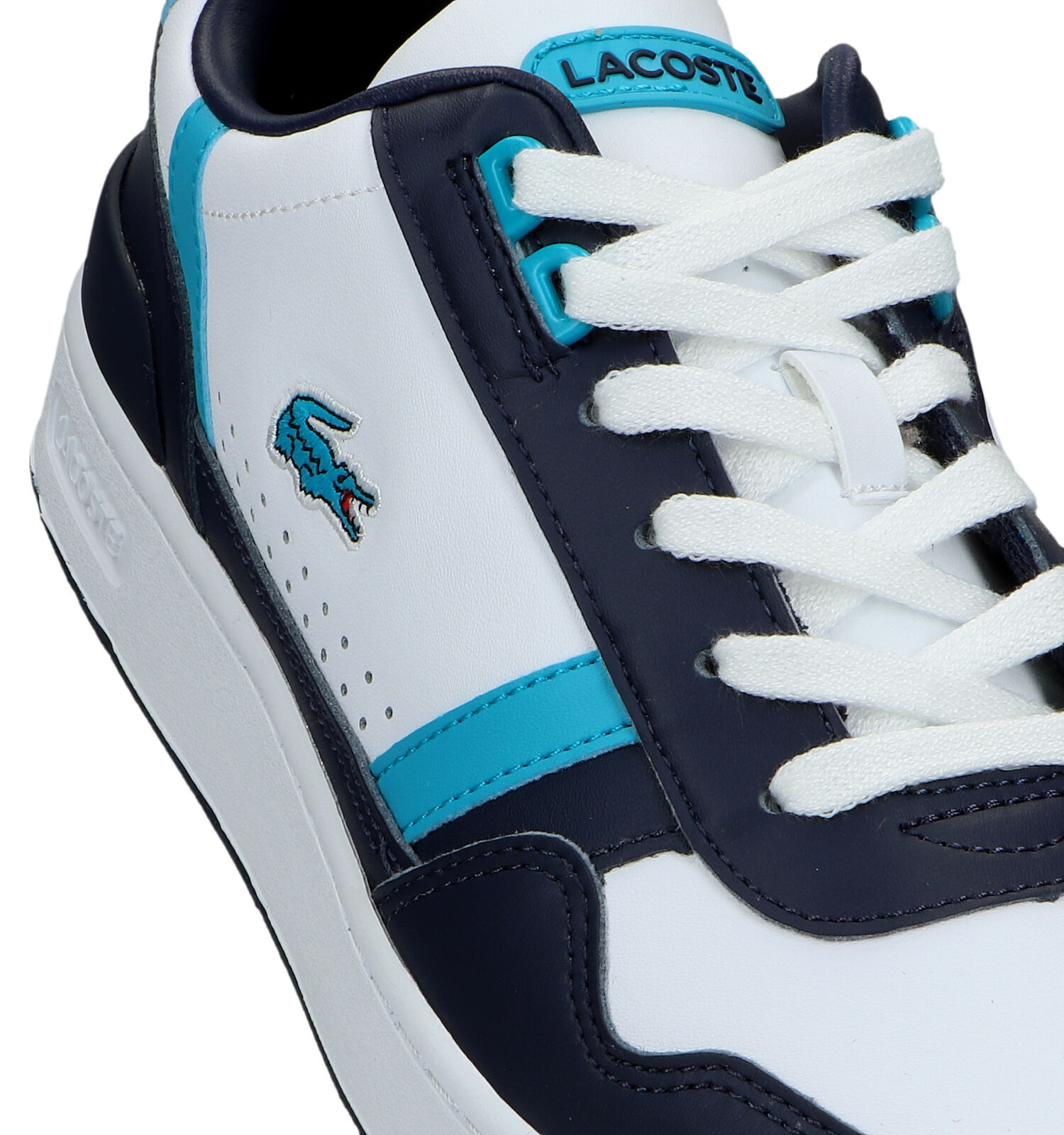 Lacoste T Clip Baskets en Bleu Hommes Baskets en ligne sur TORFS.BE