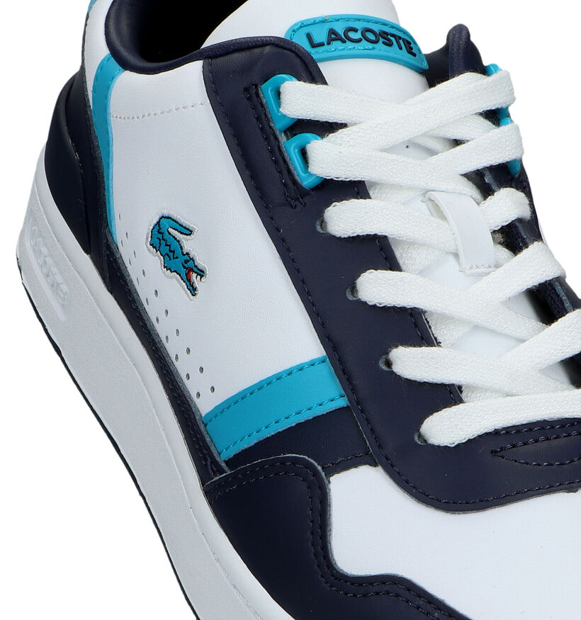 Lacoste T-Clip Baskets en Bleu pour hommes (322384) - pour semelles orthopédiques