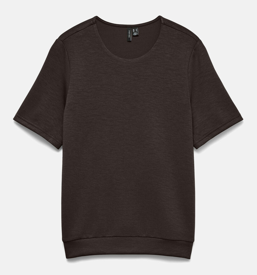 Vero Moda Hali Donkerbruine T-shirt voor dames (377616)