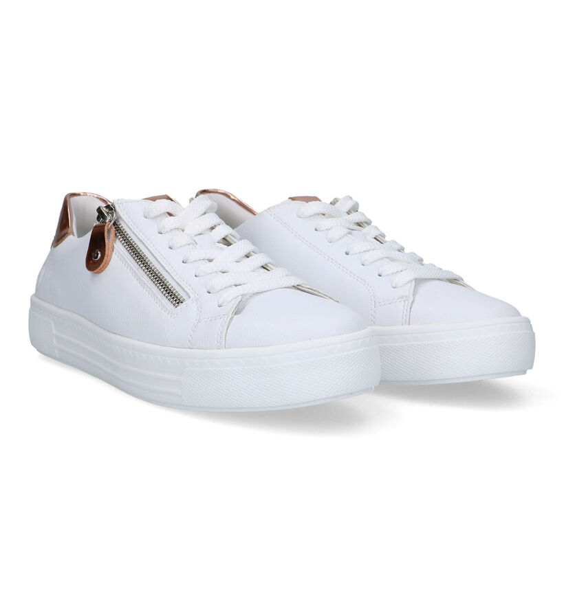 Remonte Witte Sneakers voor dames (320251) - geschikt voor steunzolen