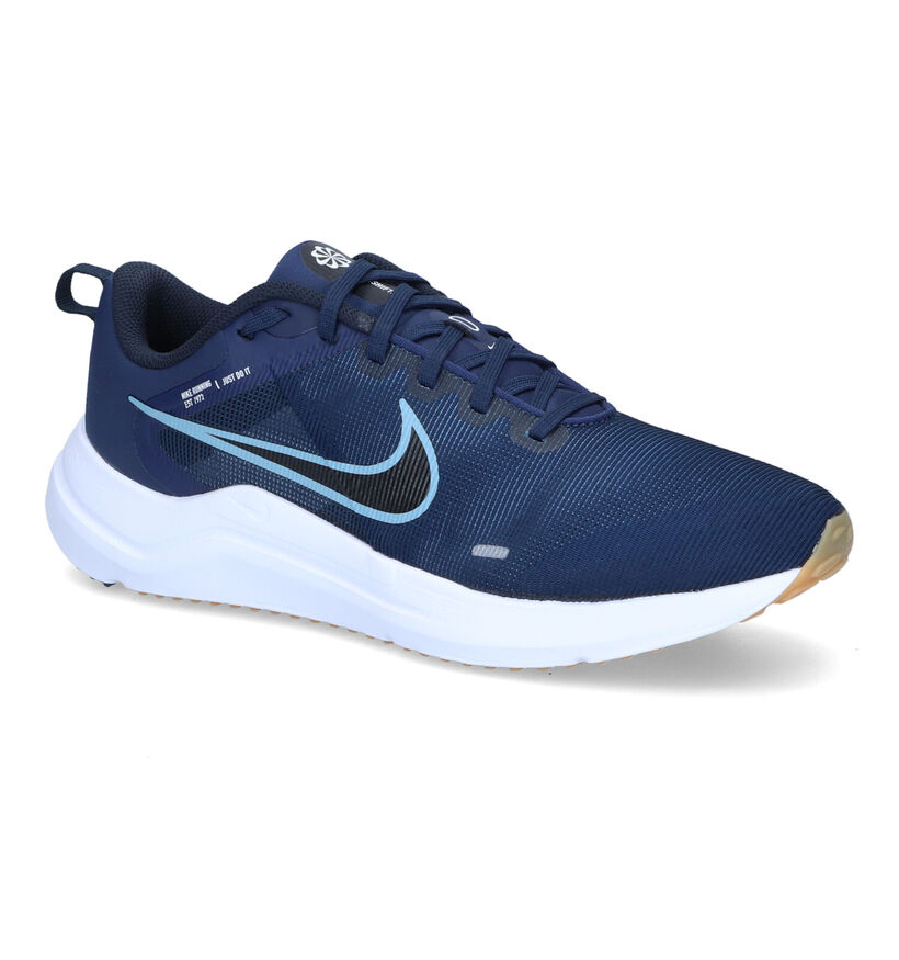Nike Downshifter 12 Blauwe Sneakers in stof (309116)
