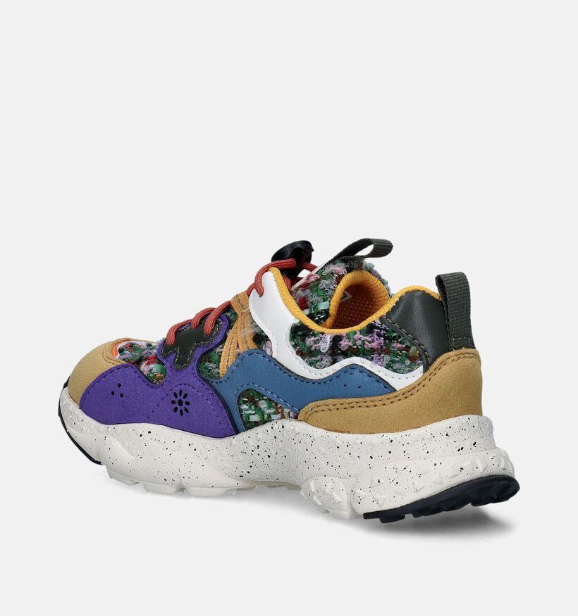Naturino x Flower Mountain Yamano Gele Sneakers voor meisjes (349003) - geschikt voor steunzolen