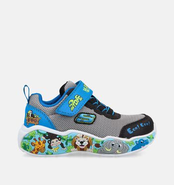 Skechers Low Baskets Bleu/Gris