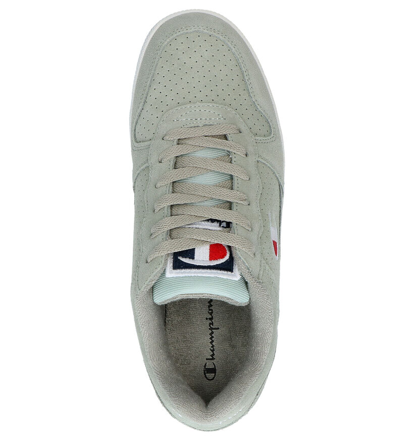 Champion Chicago Roze Lage Sneakers in daim (265547)