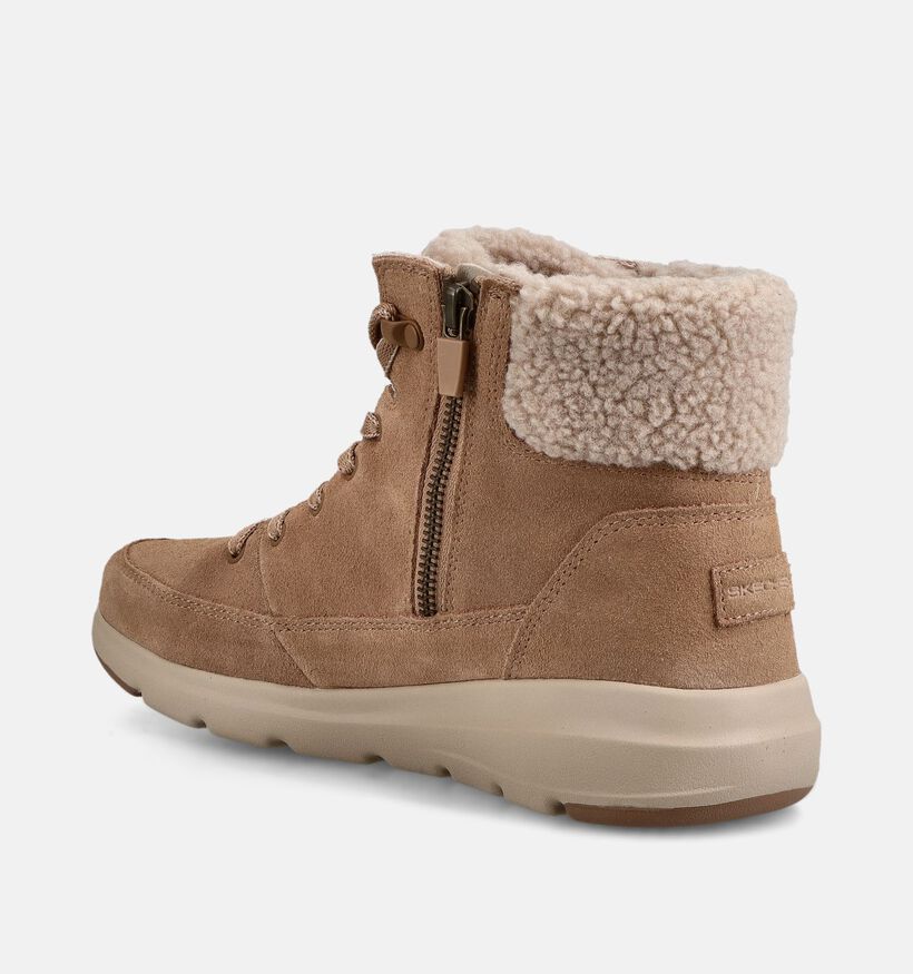Skechers Glacial Ultra Bruine Boots voor dames (378102)