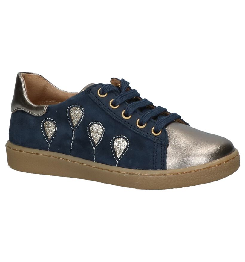 Shoo Pom Chaussures basses en Bleu foncé en cuir (230609)