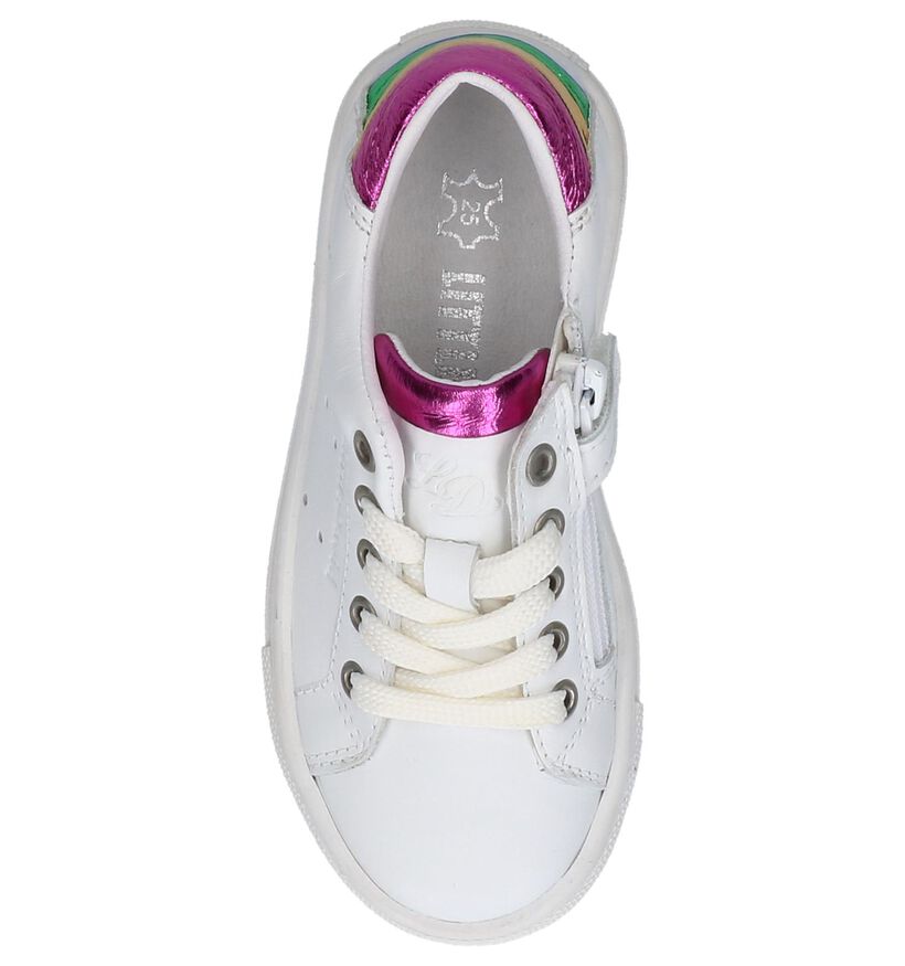 Witte Schoenen met Rits/Veter Little David Rina in leer (247626)