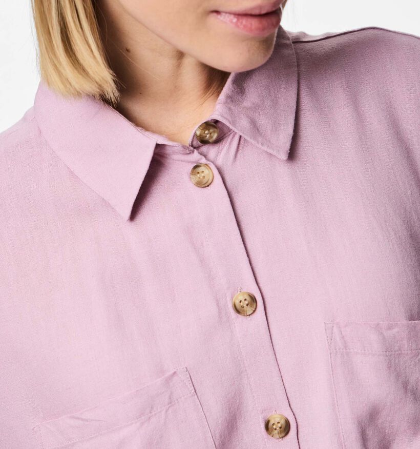 Pieces Pia Tie Blouse en Rose pour femmes (367048)