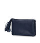 Euro-Leather Zwarte Ritsportemonnee in leer (323440)