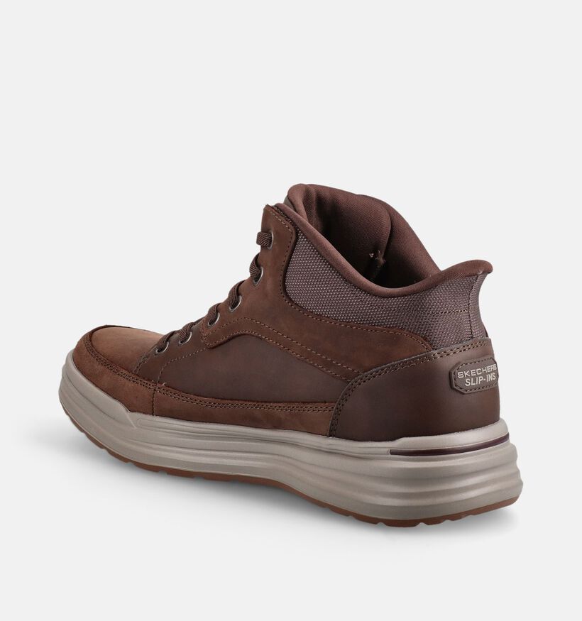 Skechers Sterling Rogan Bruine Slip-ins voor heren (378013) - geschikt voor steunzolen