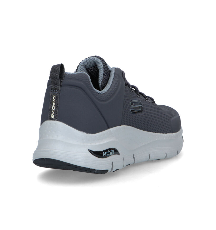 Skechers Arch Fit Titan Baskets en Bleu pour hommes (340805) - pour semelles orthopédiques