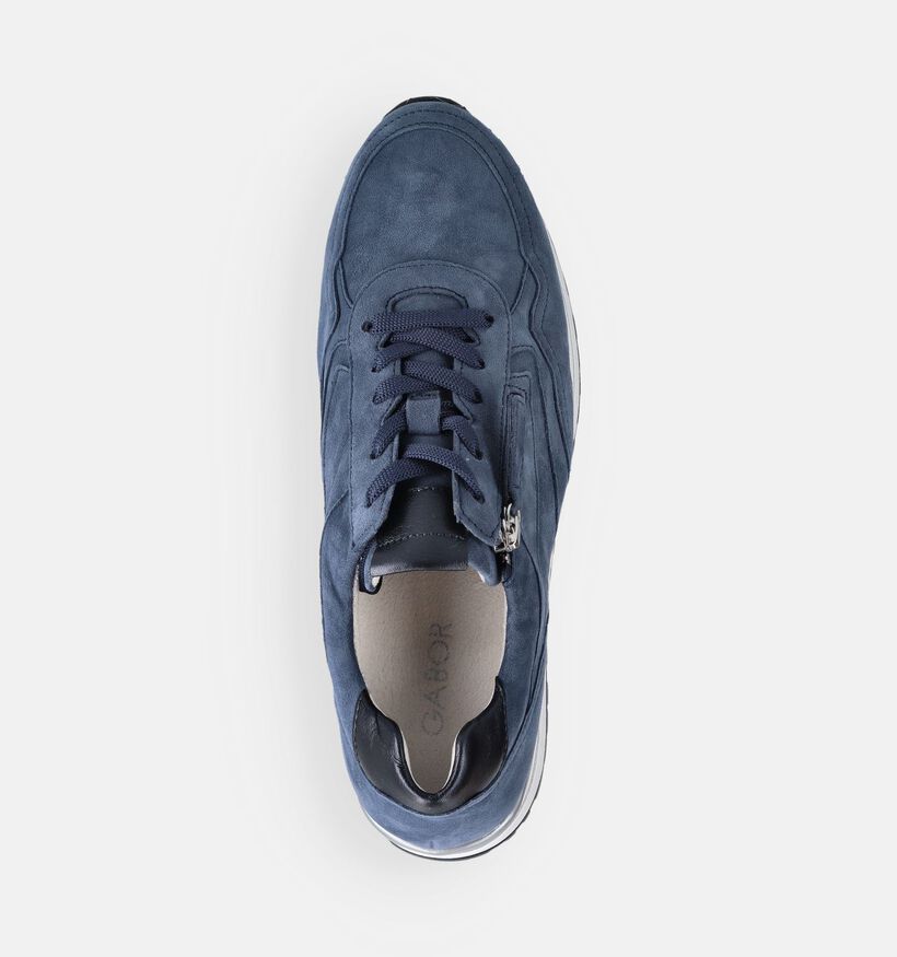 Gabor Blauwe Sportieve Sneakers voor dames (368371) - geschikt voor steunzolen