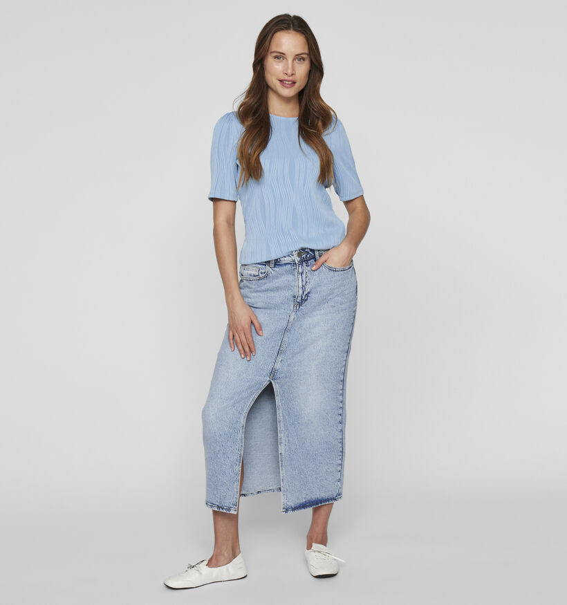 Vila Jaf Jupe en Jeans en Bleu pour femmes (351745)