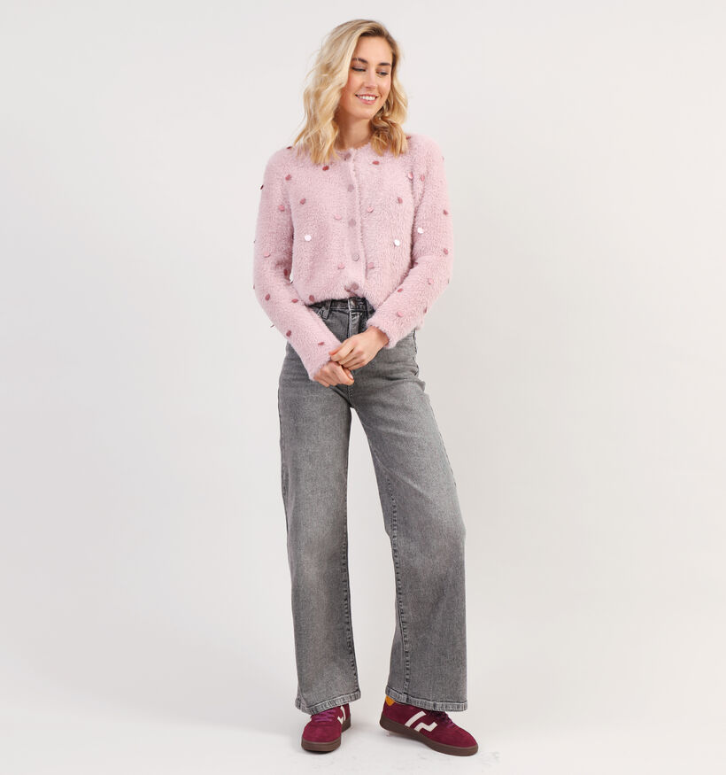 Expresso Cardigan à paillettes en Rose pour femmes (351060)