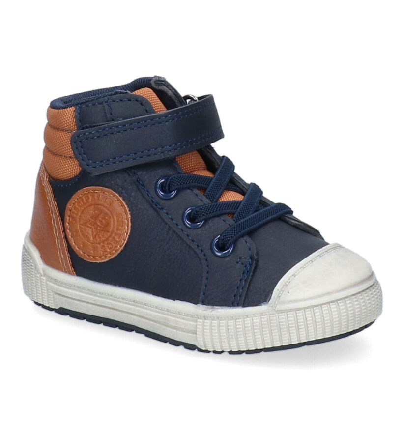 Milo & Mila Chaussures hautes en Bleu en simili cuir (313596)