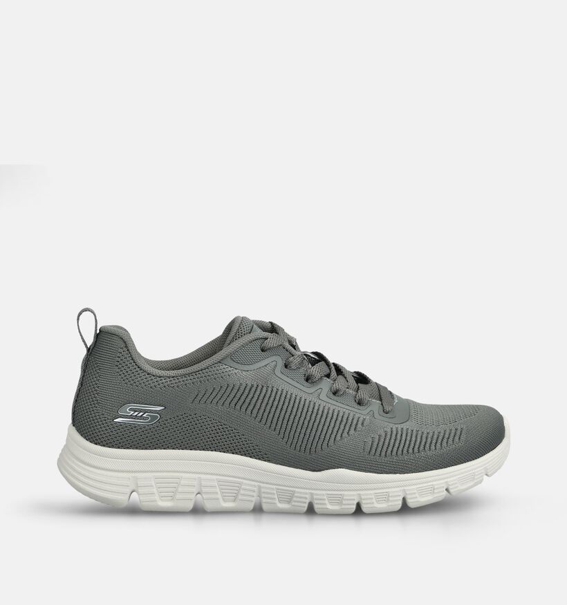 Skechers Bobs Sport Groene Sneakers voor dames (375591)