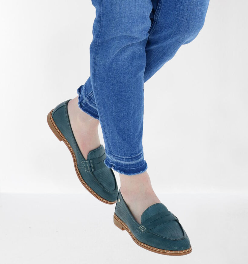 Pikolinos Merida Loafers en Bleu en cuir (289276)