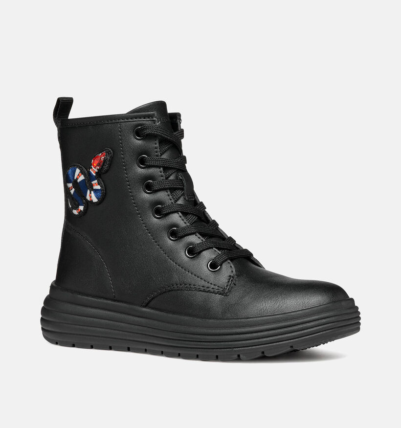 Geox Phaolae Zwarte Boots voor meisjes (344534) - geschikt voor steunzolen