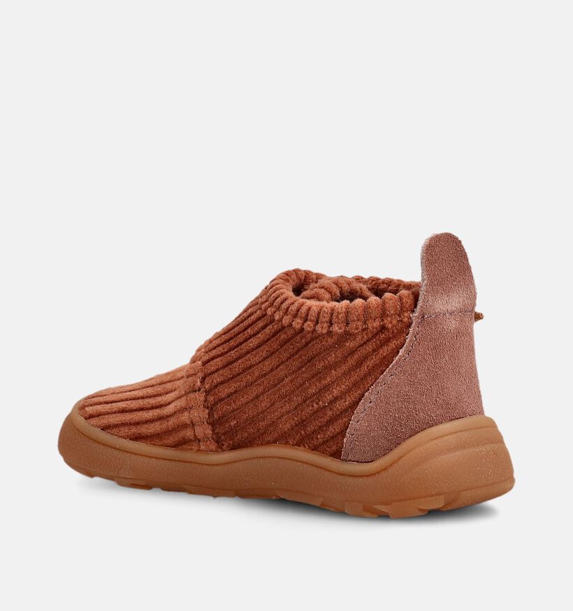 Bisgaard Corduroy Bruine Pantoffels Barefoot voor jongens (378635) - geschikt voor steunzolen