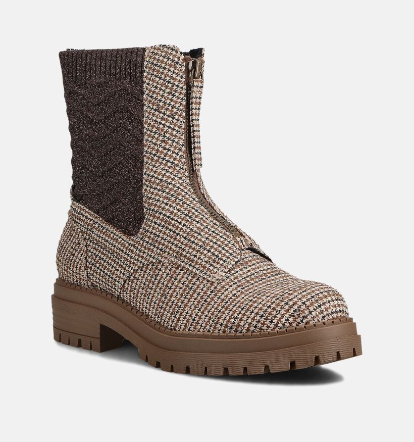 La Strada Bottines Chelsea en Beige/Marron pour femmes (361777)