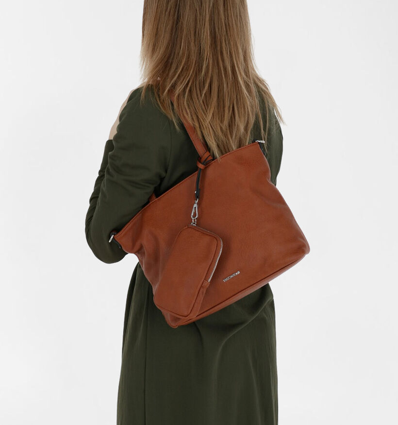 Emily & Noah Bruine Bag in bag Handtas in kunstleer (282165)