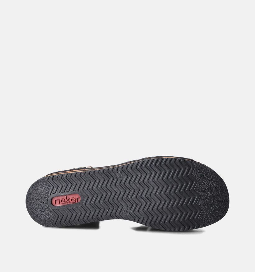 Rieker Sandales talon compensé en Cognac pour femmes (354948)
