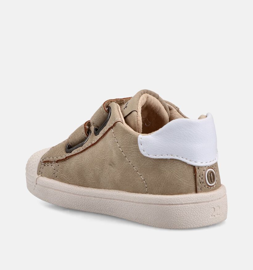 Shoesme Beige Velcroschoenen voor jongens, meisjes (372300) - geschikt voor steunzolen