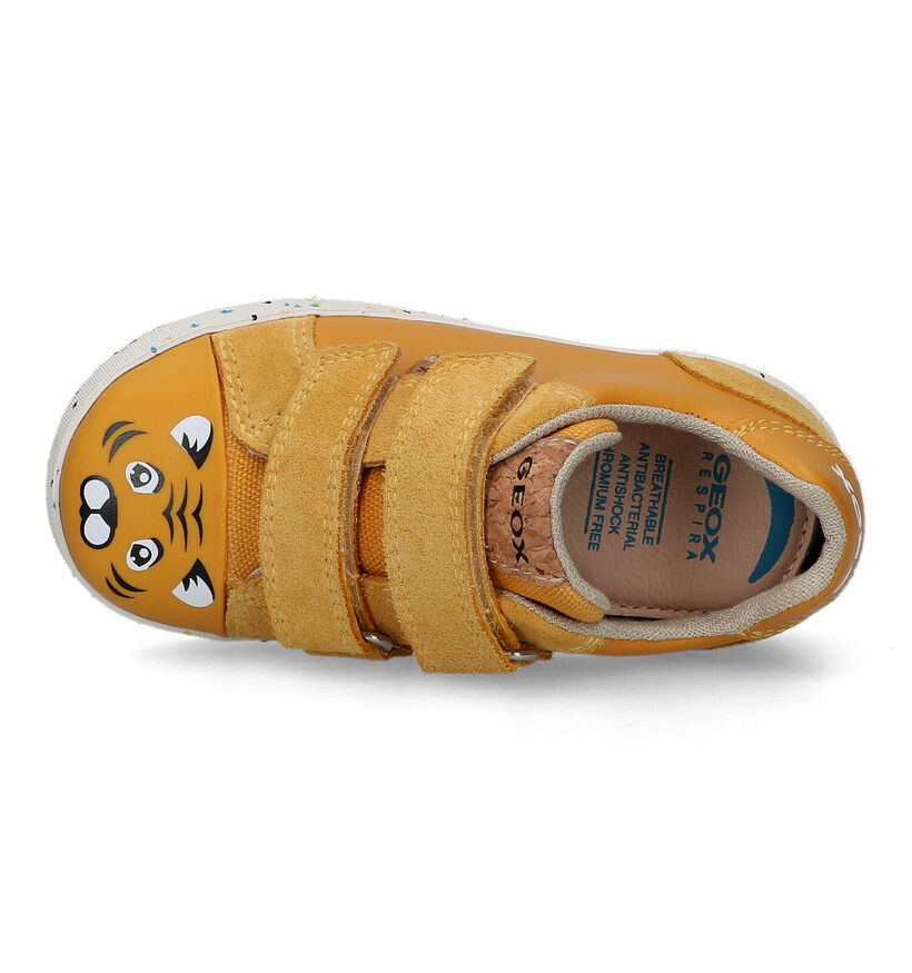 Geox Kilwi Blauwe Velcroschoenen in leer (321552)