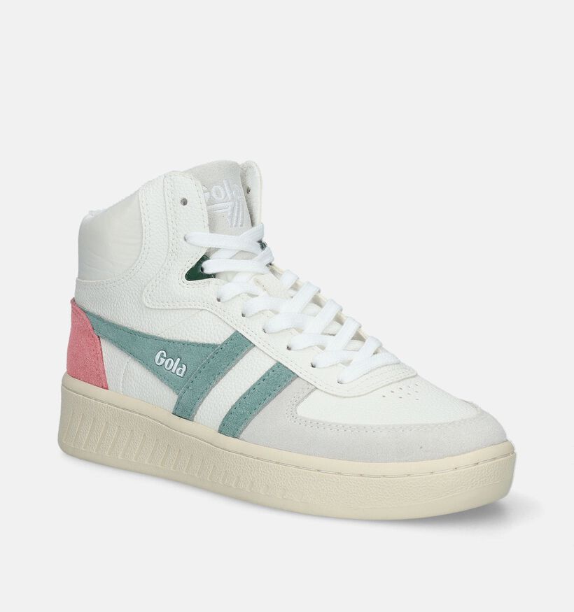 Gola Slam Trident Witte Sneakers voor dames (336357) - geschikt voor steunzolen