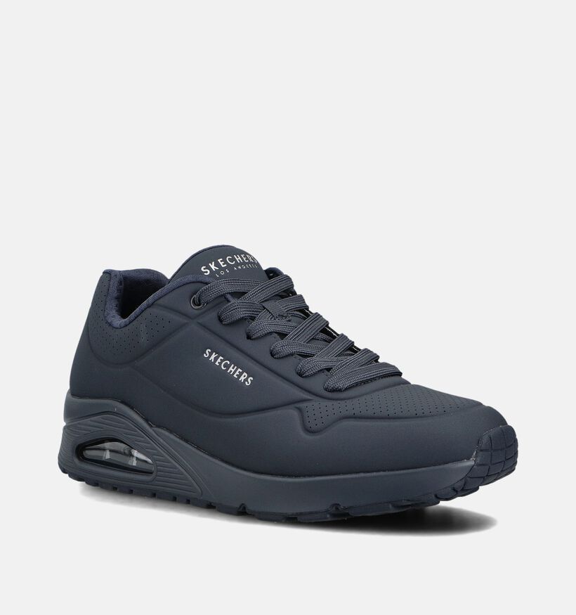 Skechers Uno Stand On Air Donkerblauwe Sneakers voor heren (379531) - geschikt voor steunzolen