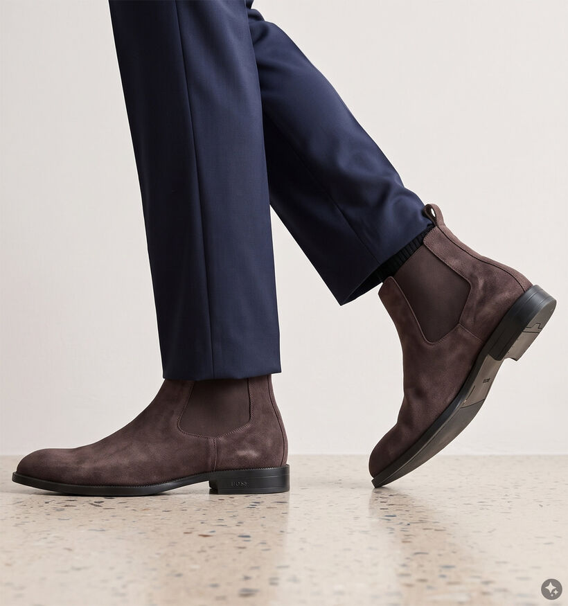 BOSS Tayil Cheb Su&egrave;de Chelsea Boots voor heren (375721)