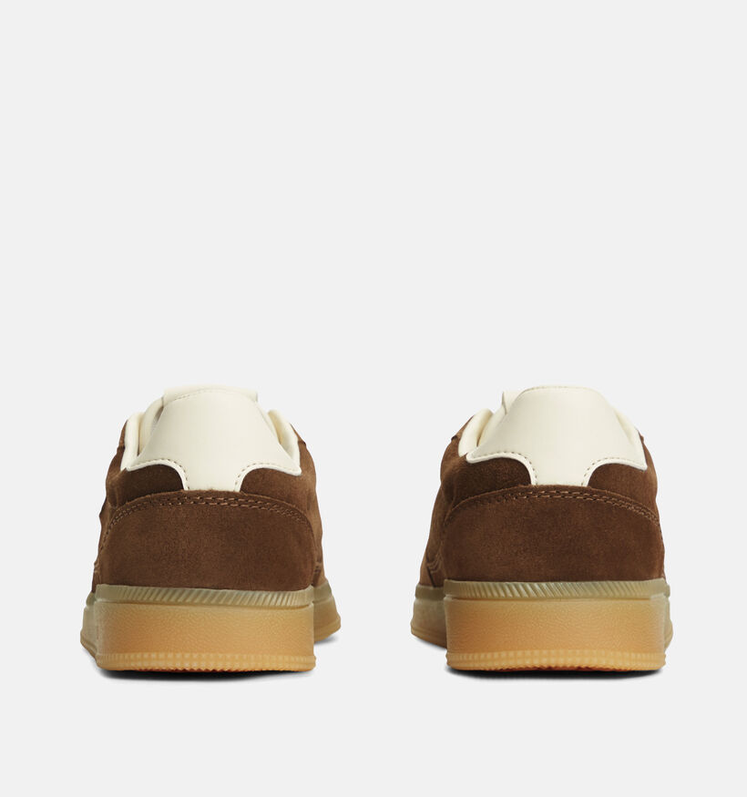 Tommy Hilfiger The Greenwich Edge Suede Cognac Sneakers voor dames (374896) - geschikt voor steunzolen