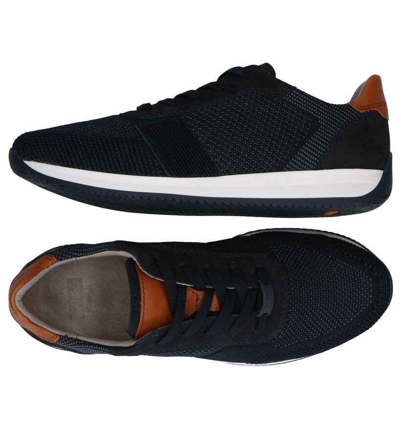 Ara Lisboa Fusion4 Blauwe Veterschoenen in daim (307711)