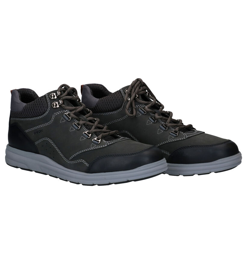 Geox Hallson Bruine Wandelschoenen in leer (294763)