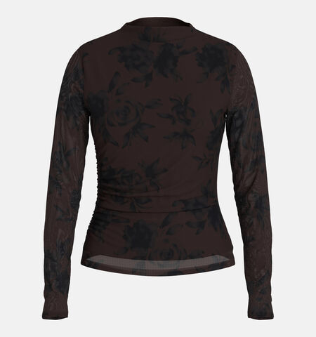 Vila T-shirts Bruin/Bordeaux