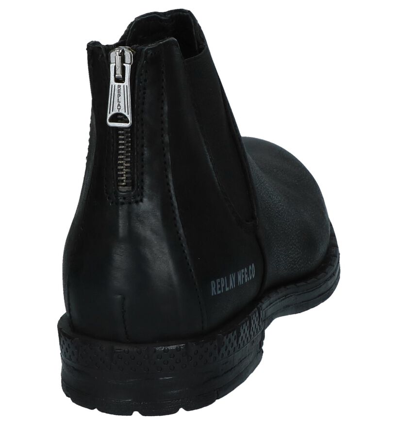 Zwarte Chelsea Boots Replay Durand, Zwart, pdp