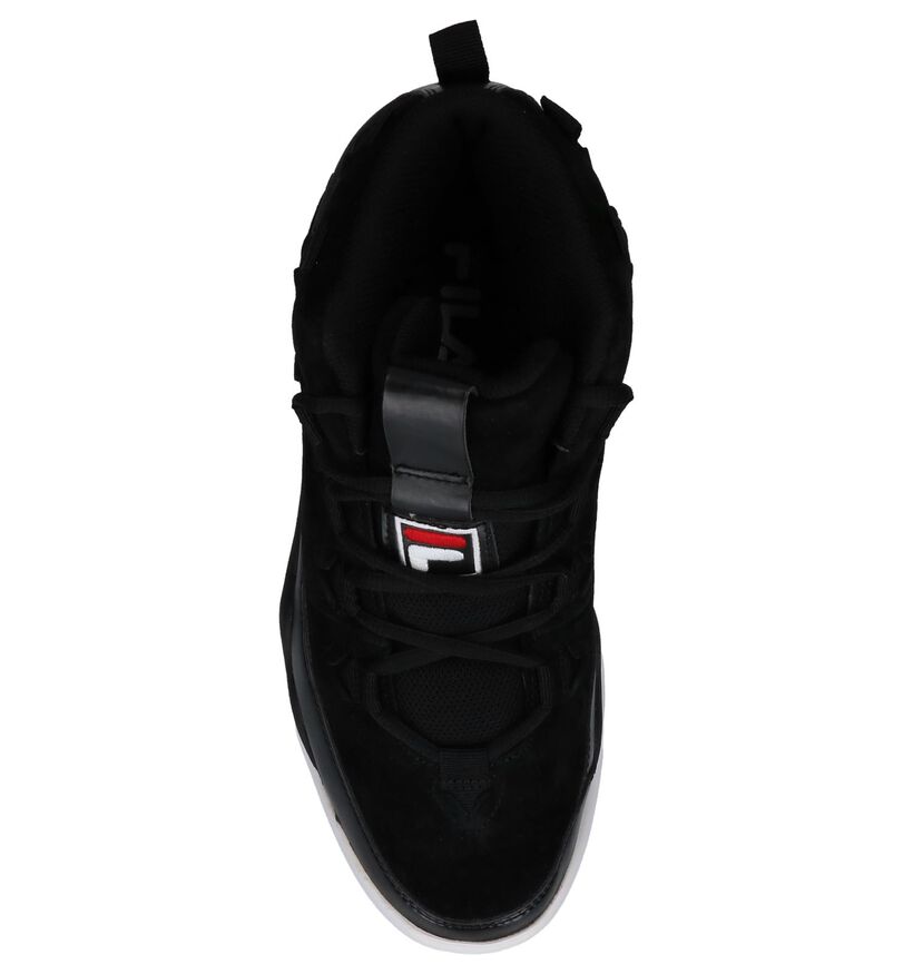Fila 95 Zwarte Hoge Sneakers in daim (223584)