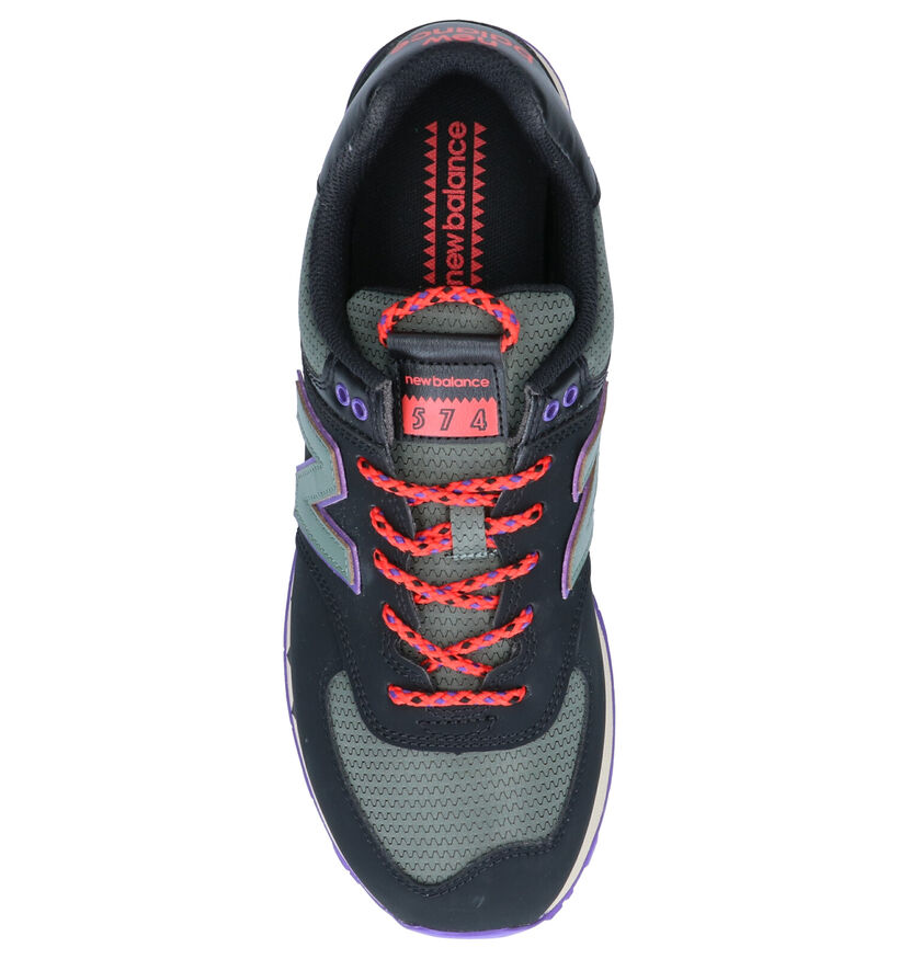New Balance ML574 Zwarte Sneakers in stof (253407)