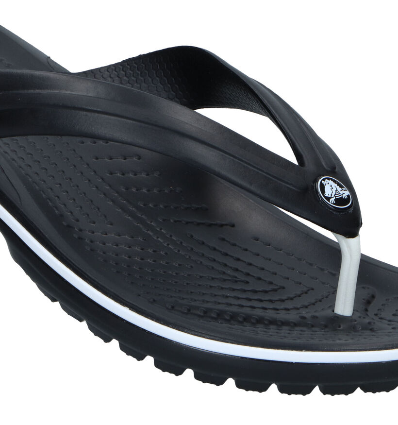Crocs Crocband Flip Zwarte Teenslippers in kunststof (324171)